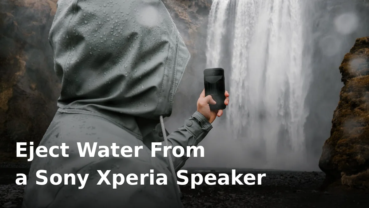 How to eject water from a Sony Xperia speaker safely
