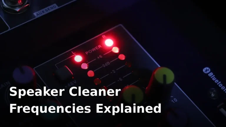 Speaker cleaner frequencies explained: which tone actually works