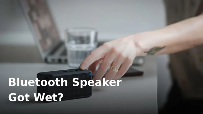 My Bluetooth Speaker Got Wet? What to Do (and What Not to Do)