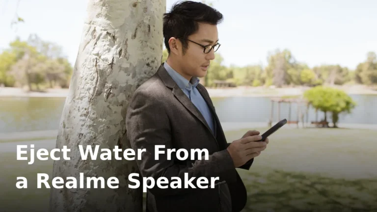 How to eject water from a Realme speaker with sound