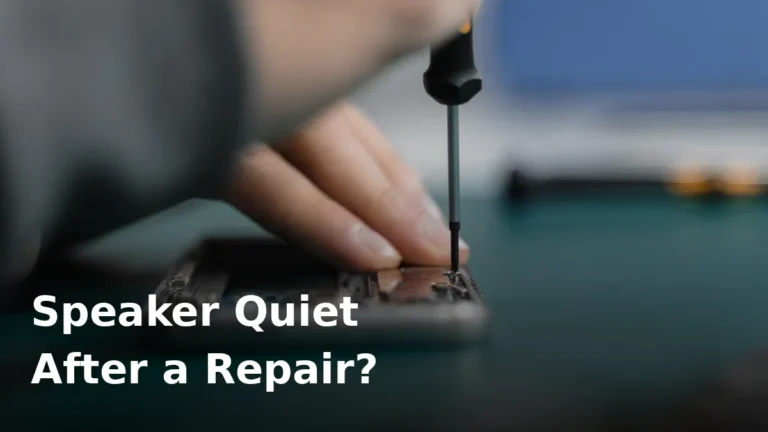 Phone speaker quiet after a repair: why it happens and how to fix it