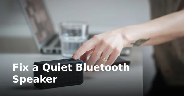 How to Fix a Bluetooth Speaker That’s Quiet, Muffled or Distorted