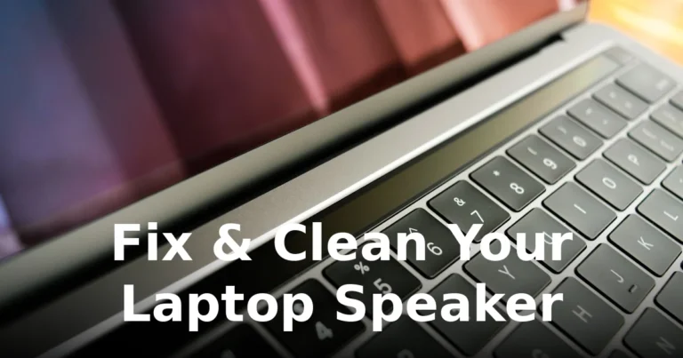How to Fix and Clean Your Laptop Speaker Sound