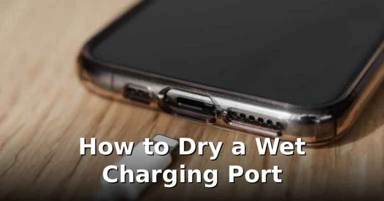 How to Get Water Out of Your Phone’s Charging Port Safely