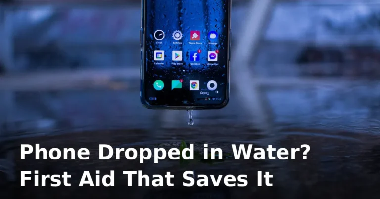 Phone Dropped in Water? Emergency First Aid for Your Phone